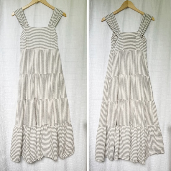 Madewell Striped Tiered Maxi Dress - Picture 4 of 9